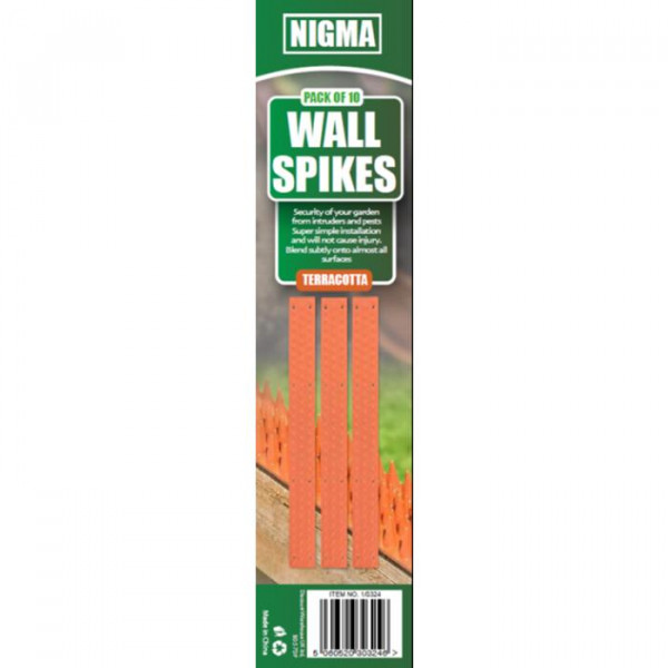 303246 WALL SPIKES BROWN 10PK