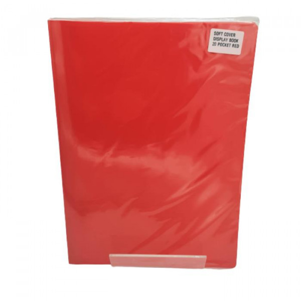 118138 SOFT RED DISPLAY BOOK