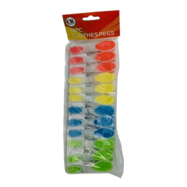 002456 12PK CLOTHES PEGS
